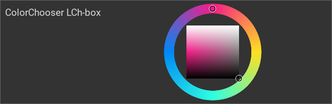 ColorChooser, kombinierte Wähler: LCh-box