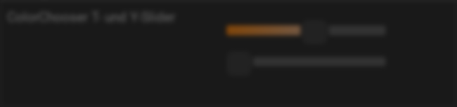 ColorChooser, Farbtemperatur- und Helligkeits-Slider