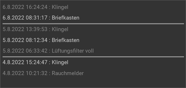 RSSLog, einfaches Beispiel