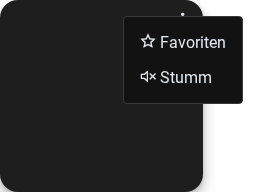 Menü geöffnet