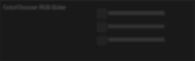 ColorChooser, RGB-Slider