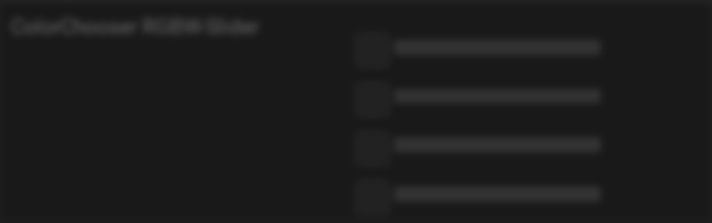 ColorChooser, RGBW-Slider