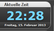 Screenshot Zeit/Datum