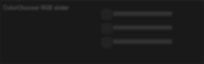 ColorChooser, RGB slider