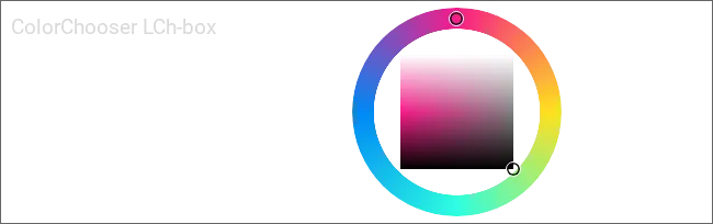 ColorChooser, kombinierte Wähler: LCh-box