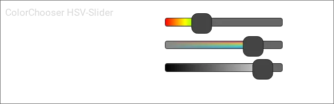 ColorChooser, HSV-Slider