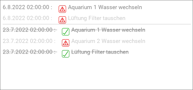RSSLog, einfaches interaktives Beispiel