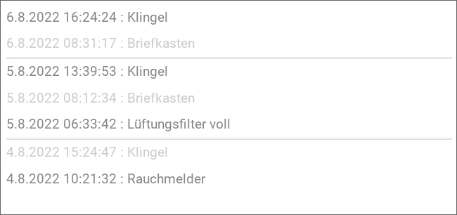 RSSLog, einfaches Beispiel