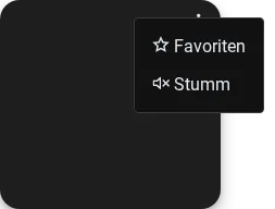 Menü geöffnet