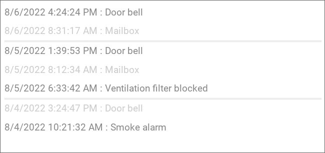 RSSLog, simple example